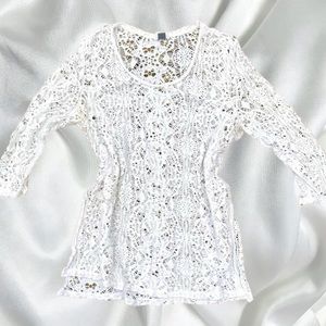 Old Navy angelic fairy distressed top